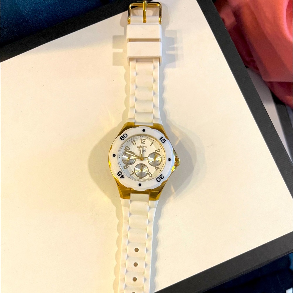 Invicta Angel White Silicone Watch